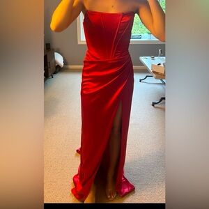 Red gown
